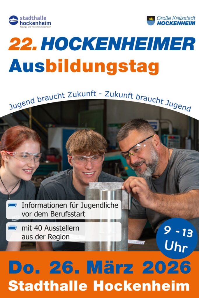 Plakat zum 22. Hockenheimer Ausbildungstag